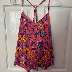 Hollister floral tank top size small
